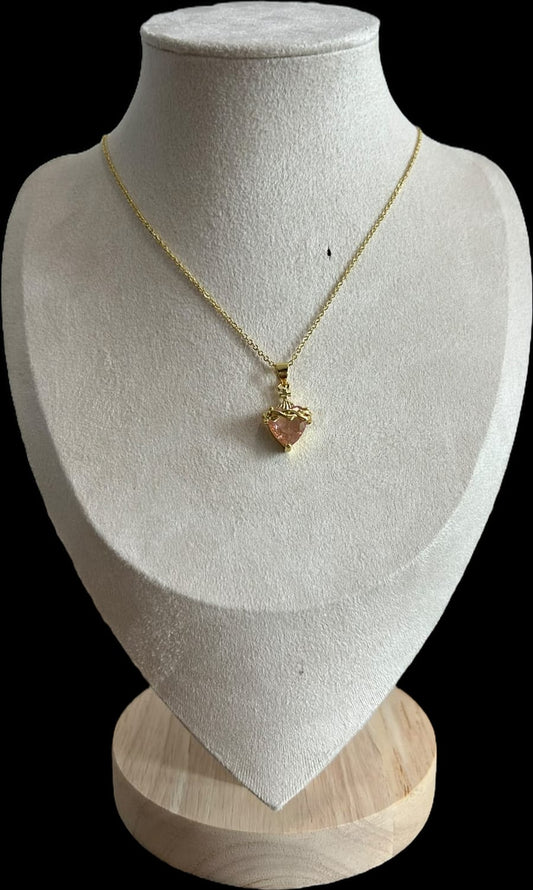 Cadena corazón de maría.oro