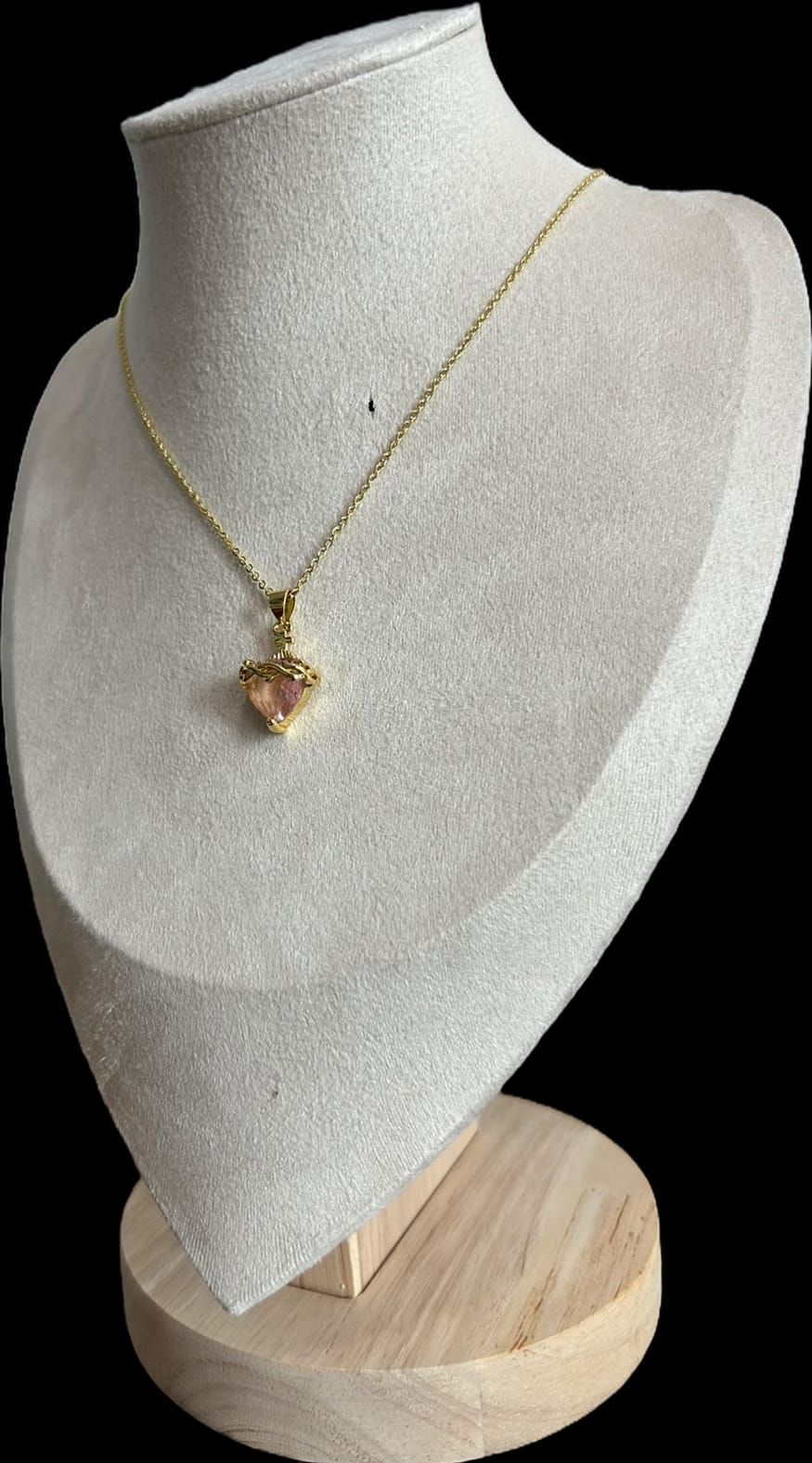 Cadena corazón de maría.oro