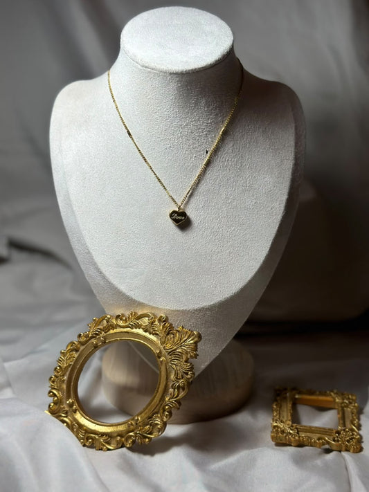 Collar con corazón, love.oro