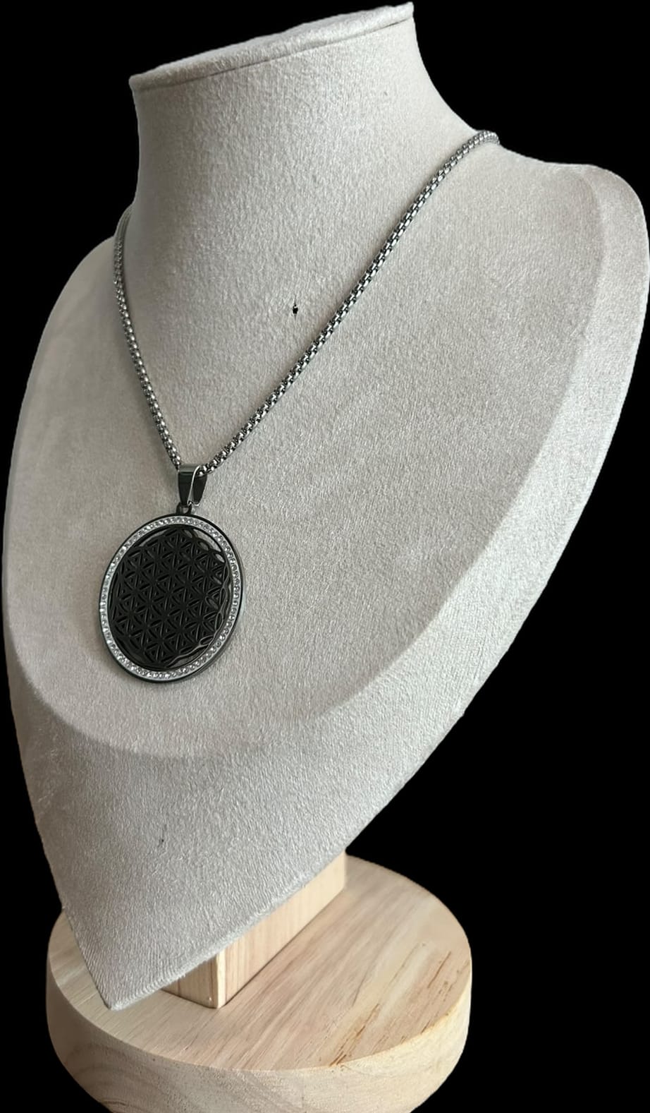 Collar flor de la vida.plata