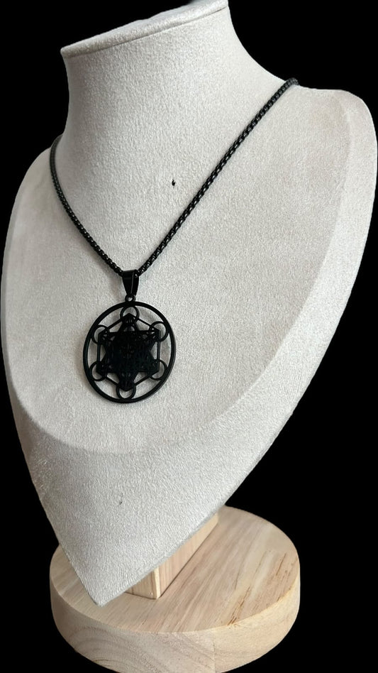 COLLAR METATRÓN.NEGRO
