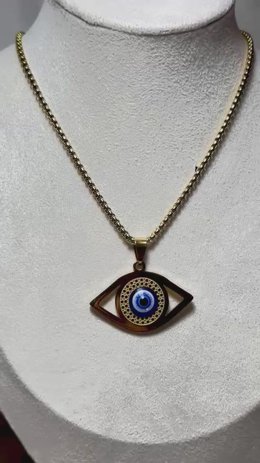 Collar ojo turco.oro
